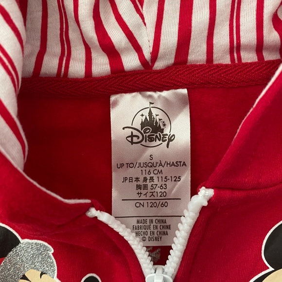 Disney Parks Girls Christmas Hoodie and Face Mask - Picture 3 of 6